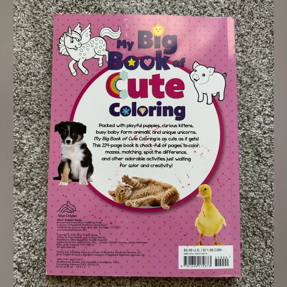 New My Big Book of Cute Coloring
